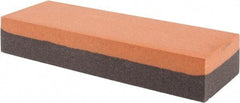 Made in USA - 6" Long x 2" Wide x 1" Thick, Aluminum Oxide Sharpening Stone - Rectangle, Coarse, Fine Grade - Eagle Tool & Supply