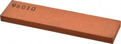 Made in USA - 4" Long x 1" Wide x 1/4" Thick, Aluminum Oxide Sharpening Stone - Rectangle, Fine Grade - Eagle Tool & Supply
