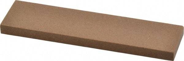 Made in USA - 4" Long x 1" Wide x 1/4" Thick, Aluminum Oxide Sharpening Stone - Rectangle, Medium Grade - Eagle Tool & Supply