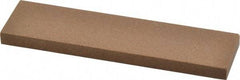 Made in USA - 4" Long x 1" Wide x 1/4" Thick, Aluminum Oxide Sharpening Stone - Rectangle, Medium Grade - Eagle Tool & Supply