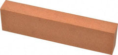 Made in USA - 4" Long x 1" Wide x 1/2" Thick, Aluminum Oxide Sharpening Stone - Rectangle, Fine Grade - Eagle Tool & Supply