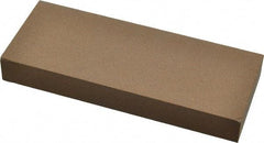 Made in USA - 5" Long x 2" Wide x 5/8" Thick, Aluminum Oxide Sharpening Stone - Rectangle, Medium Grade - Eagle Tool & Supply