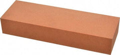 Made in USA - 6" Long x 2" Wide x 1" Thick, Aluminum Oxide Sharpening Stone - Rectangle, Fine Grade - Eagle Tool & Supply