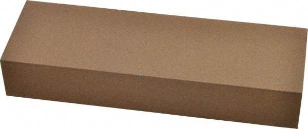 Made in USA - 6" Long x 2" Wide x 1" Thick, Aluminum Oxide Sharpening Stone - Rectangle, Medium Grade - Eagle Tool & Supply