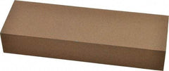 Made in USA - 6" Long x 2" Wide x 1" Thick, Aluminum Oxide Sharpening Stone - Rectangle, Medium Grade - Eagle Tool & Supply