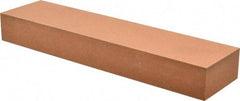 Made in USA - 8" Long x 2" Wide x 1" Thick, Aluminum Oxide Sharpening Stone - Rectangle, Fine Grade - Eagle Tool & Supply
