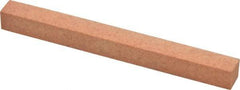 Made in USA - 4" Long x 3/8" Wide x 3/8" Thick, Aluminum Oxide Sharpening Stone - Square, Fine Grade - Eagle Tool & Supply