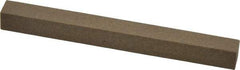 Made in USA - 4" Long x 3/8" Wide x 3/8" Thick, Aluminum Oxide Sharpening Stone - Square, Medium Grade - Eagle Tool & Supply