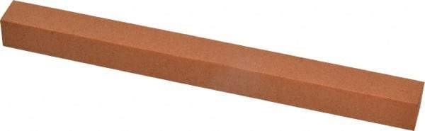 Made in USA - 6" Long x 1/2" Wide x 1/2" Thick, Aluminum Oxide Sharpening Stone - Square, Fine Grade - Eagle Tool & Supply