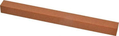 Made in USA - 6" Long x 1/2" Wide x 1/2" Thick, Aluminum Oxide Sharpening Stone - Square, Fine Grade - Eagle Tool & Supply