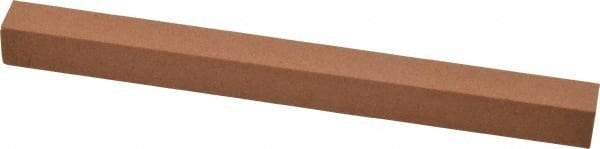 Made in USA - 6" Long x 1/2" Wide x 1/2" Thick, Aluminum Oxide Sharpening Stone - Square, Medium Grade - Eagle Tool & Supply