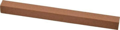 Made in USA - 6" Long x 1/2" Wide x 1/2" Thick, Aluminum Oxide Sharpening Stone - Square, Medium Grade - Eagle Tool & Supply