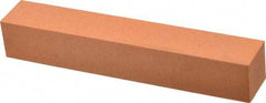 Made in USA - 6" Long x 1" Wide x 1" Thick, Aluminum Oxide Sharpening Stone - Square, Fine Grade - Eagle Tool & Supply