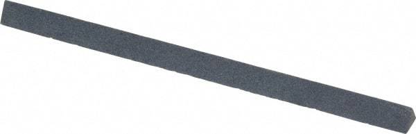Made in USA - 4" Long x 1/4" Wide x 1/4" Thick, Silicon Carbide Sharpening Stone - Triangle, Fine Grade - Eagle Tool & Supply