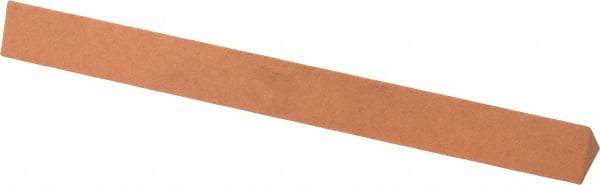 Made in USA - 4" Long x 3/8" Wide x 3/8" Thick, Aluminum Oxide Sharpening Stone - Triangle, Fine Grade - Eagle Tool & Supply