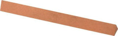 Made in USA - 4" Long x 3/8" Wide x 3/8" Thick, Aluminum Oxide Sharpening Stone - Triangle, Fine Grade - Eagle Tool & Supply