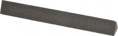 Made in USA - 4" Long x 1/2" Wide x 1/2" Thick, Aluminum Oxide Sharpening Stone - Triangle, Coarse Grade - Eagle Tool & Supply