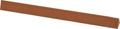 Made in USA - 6" Long x 1/2" Wide x 1/2" Thick, Aluminum Oxide Sharpening Stone - Triangle, Fine Grade - Eagle Tool & Supply