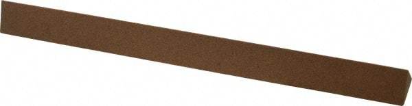 Made in USA - 6" Long x 1/2" Wide x 1/2" Thick, Aluminum Oxide Sharpening Stone - Triangle, Medium Grade - Eagle Tool & Supply