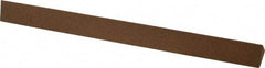 Made in USA - 6" Long x 1/2" Wide x 1/2" Thick, Aluminum Oxide Sharpening Stone - Triangle, Medium Grade - Eagle Tool & Supply