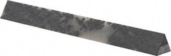 Made in USA - 3" Long x 3/8" Wide x 3/8" Thick, Novaculite Sharpening Stone - Triangle, Ultra Fine Grade - Eagle Tool & Supply