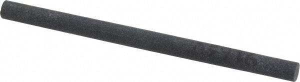 Made in USA - 4" Long x 1/4" Diam x 1/4" Thick, Silicon Carbide Sharpening Stone - Round, Fine Grade - Eagle Tool & Supply