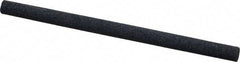 Made in USA - 4" Long x 1/4" Diam x 1/4" Thick, Silicon Carbide Sharpening Stone - Round, Medium Grade - Eagle Tool & Supply