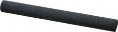 Made in USA - 4" Long x 3/8" Diam x 3/8" Thick, Silicon Carbide Sharpening Stone - Round, Medium Grade - Eagle Tool & Supply