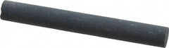 Made in USA - 4" Long x 1/2" Diam x 1/2" Thick, Silicon Carbide Sharpening Stone - Round, Fine Grade - Eagle Tool & Supply