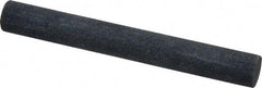Made in USA - 4" Long x 1/2" Diam x 1/2" Thick, Silicon Carbide Sharpening Stone - Round, Medium Grade - Eagle Tool & Supply