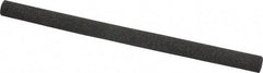 Made in USA - 4" Long x 1/4" Diam x 1/4" Thick, Aluminum Oxide Sharpening Stone - Round, Coarse Grade - Eagle Tool & Supply