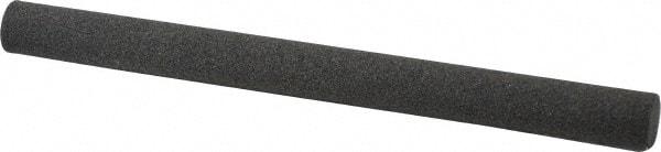 Made in USA - 6" Long x 1/2" Diam x 1/2" Thick, Aluminum Oxide Sharpening Stone - Round, Coarse Grade - Eagle Tool & Supply