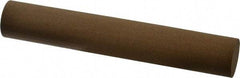 Made in USA - 6" Long x 1" Diam x 1" Thick, Aluminum Oxide Sharpening Stone - Round, Medium Grade - Eagle Tool & Supply