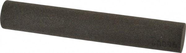 Made in USA - 6" Long x 1" Diam x 1" Thick, Aluminum Oxide Sharpening Stone - Round, Coarse Grade - Eagle Tool & Supply