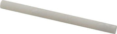 Made in USA - 3" Long x 1/4" Diam x 1/4" Thick, Novaculite Sharpening Stone - Round, Ultra Fine Grade - Eagle Tool & Supply