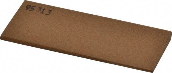 Made in USA - 4-1/2" Long x 1-3/4" Diam x 3/8" Thick, Aluminum Oxide Sharpening Stone - Round, Medium Grade - Eagle Tool & Supply