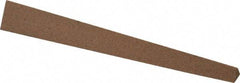 Made in USA - 4" Long x 1/2" Wide x 1/2" Thick, Aluminum Oxide Sharpening Stone - Triangle Tapered, Medium Grade - Eagle Tool & Supply