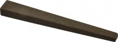 Made in USA - 1/2" Wide x 4" OAL, Aluminum Oxide Sharpening Stone - Flat Tapered, Coarse Grade, 120 Grit - Eagle Tool & Supply