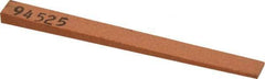 Made in USA - 5/16" Wide x 4" OAL, Aluminum Oxide Sharpening Stone - Flat Tapered, Fine Grade, 320 Grit - Eagle Tool & Supply