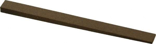Made in USA - 5/16" Wide x 4" OAL, Aluminum Oxide Sharpening Stone - Flat Tapered, Medium Grade, 220 Grit - Eagle Tool & Supply