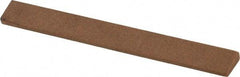 Made in USA - 7/16" Wide x 4" OAL, Aluminum Oxide Sharpening Stone - Oval Tapered, Medium Grade, 220 Grit - Eagle Tool & Supply