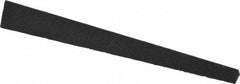 Made in USA - 1/2" Wide x 4" OAL, Aluminum Oxide Sharpening Stone - Triangle Tapered, Medium Grade, 120 Grit - Eagle Tool & Supply