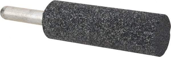 Grier Abrasives - 1" Head Diam x 3" Thickness, W224, Cylinder End, Aluminum Oxide Mounted Point - Blue, Medium Grade, 60 Grit, 24,740 RPM - Eagle Tool & Supply