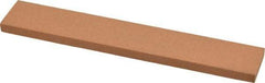 Norton - 180 Grit Aluminum Oxide Rectangular Roughing Stone - Very Fine Grade, 1" Wide x 6" Long x 1/4" Thick - Eagle Tool & Supply