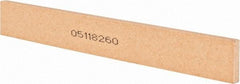 Norton - 120 Grit Aluminum Oxide Rectangular Roughing Stone - Fine Grade, 1" Wide x 8" Long x 1/4" Thick - Eagle Tool & Supply