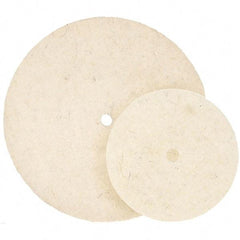 WALTER Surface Technologies - 7" Diam, Unmounted Buffing Wheel - Hook & Loop Felt Disc, High Density Density - Eagle Tool & Supply