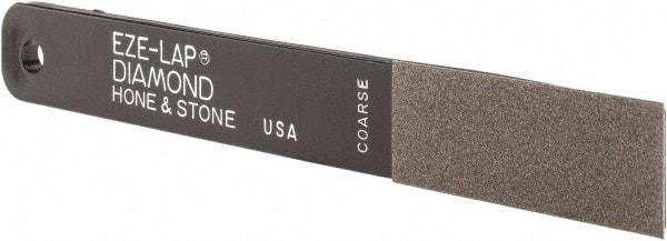 Eze Lap - Coarse, 2" Length of Cut, Single End Diamond Hone - 250 Grit, 3/4" Wide x 3/16" High - Eagle Tool & Supply