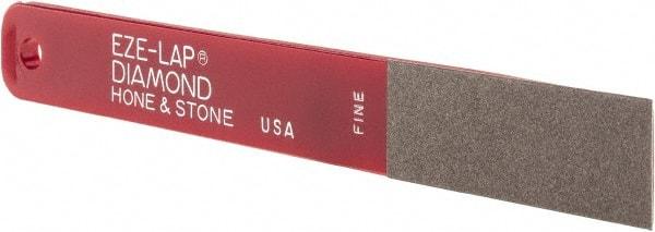 Eze Lap - Fine, 2" Length of Cut, Single End Diamond Hone - 600 Grit, 3/4" Wide x 3/16" High - Eagle Tool & Supply