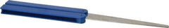 DMT - 9-1/2" OAL Coarse Flat Sharpener Diamond File - 3/4" Wide x 1/16" Thick, 4 LOC, Blue, 325 Grit - Eagle Tool & Supply