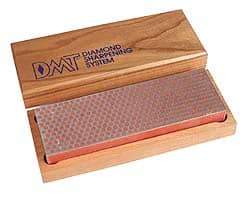 DMT - 8" Long x 2-5/8" Wide x 1-1/4" Thick, Diam ond Sharpening Stone - Rectangle, 1200 Grit, Extra Fine Grade - Eagle Tool & Supply